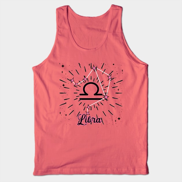 Libra Astrology sign design Tank Top by Creative Concept Designs